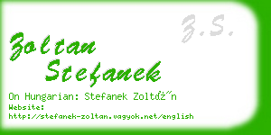 zoltan stefanek business card